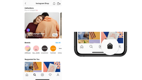 Instagram Shop - Explore Shopping - social media features in 2020