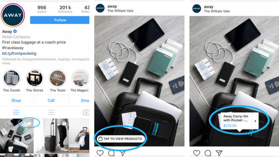 Instagram shoppable