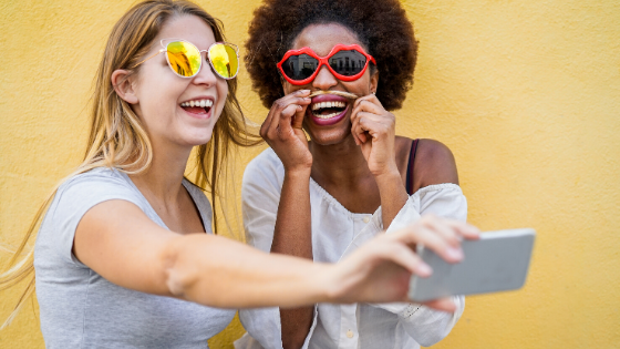 Women filming themselves